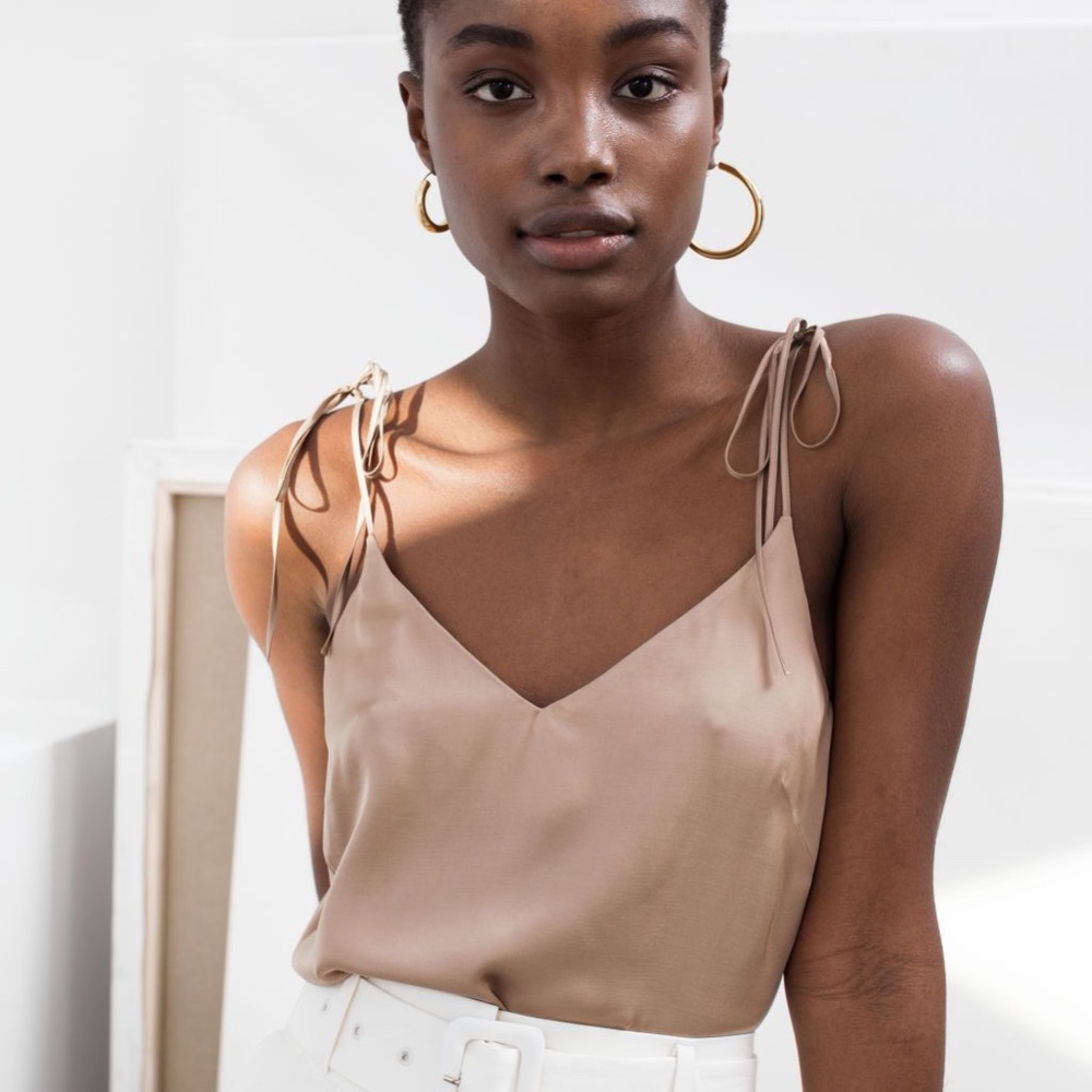 & Other Stories Tan Blouse